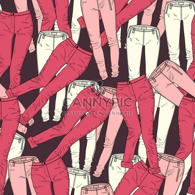 Vector colorful background with fashion pants - бесплатный vector #126636
