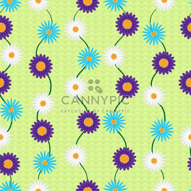 Vector background with colorful flowers with text place - vector gratuit #126986 