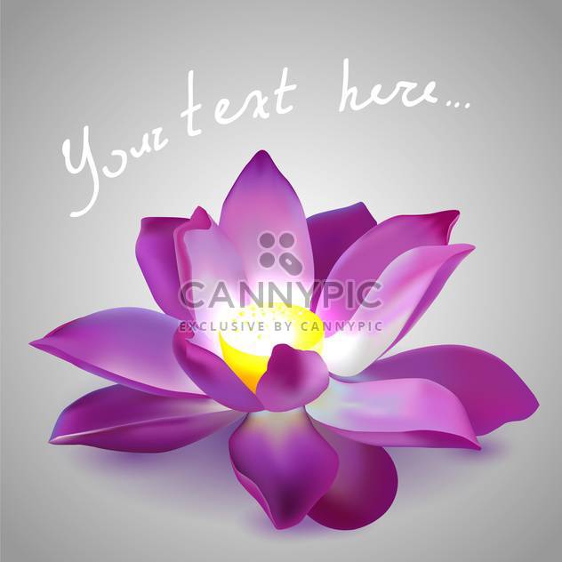 Vector floral background with pink lotus - vector gratuit #127026 