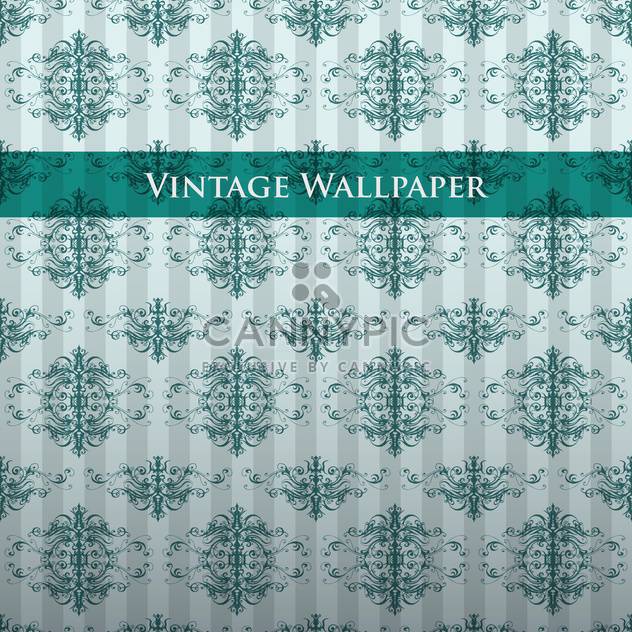 Vector vintage background with floral pattern - Free vector #127586