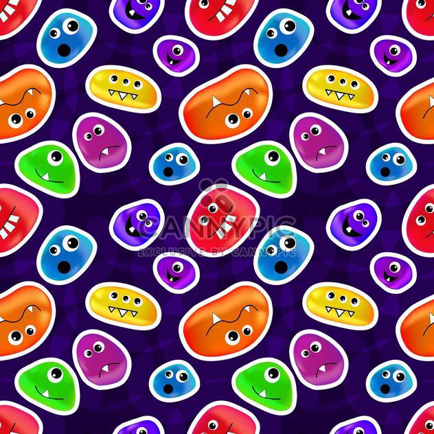 colorful germs on purple background - vector gratuit #128016 