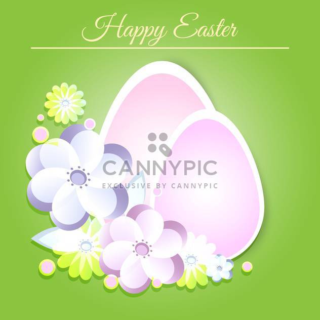 Happy Easter greeting card - vector gratuit #128326 