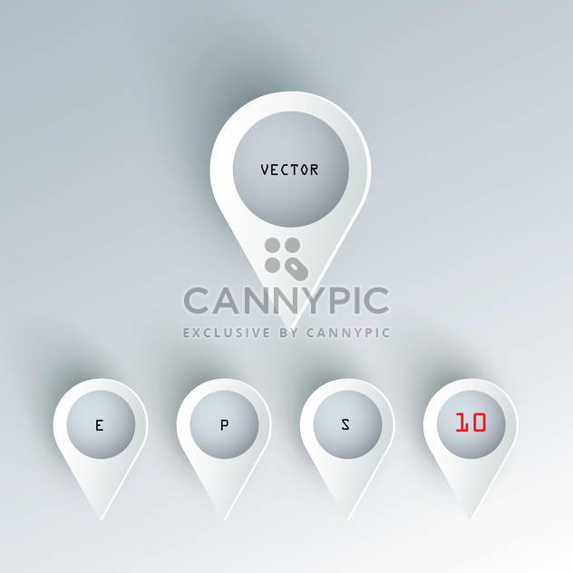 Vector set of colorful 3d buttons. - Free vector #128876