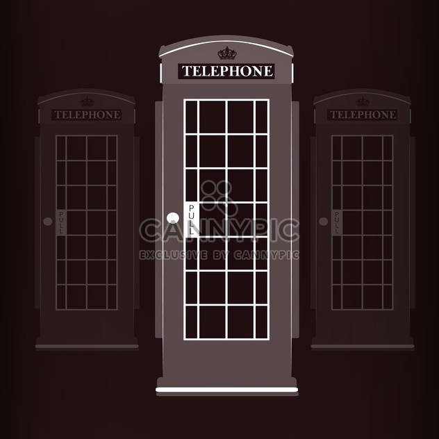 telephone booth vector illustration - Free vector #129006