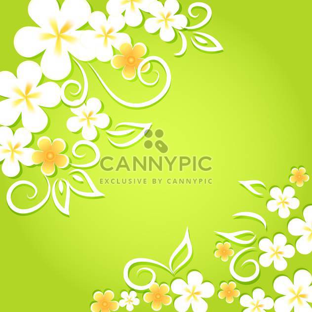 Spring floral background with flowers - vector #130066 gratis