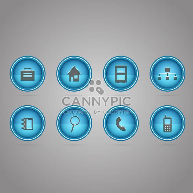 Vector communication round icons set - Kostenloses vector #130146