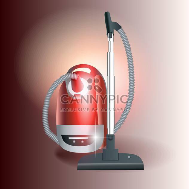 Vector illustration of vacuum cleaner isolated - Free vector #130176