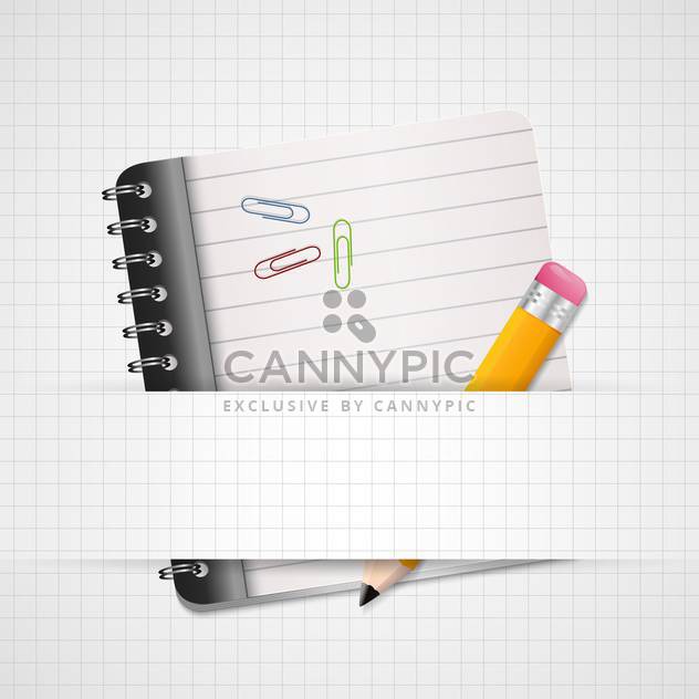 vector blank paper with notebook - Free vector #130286