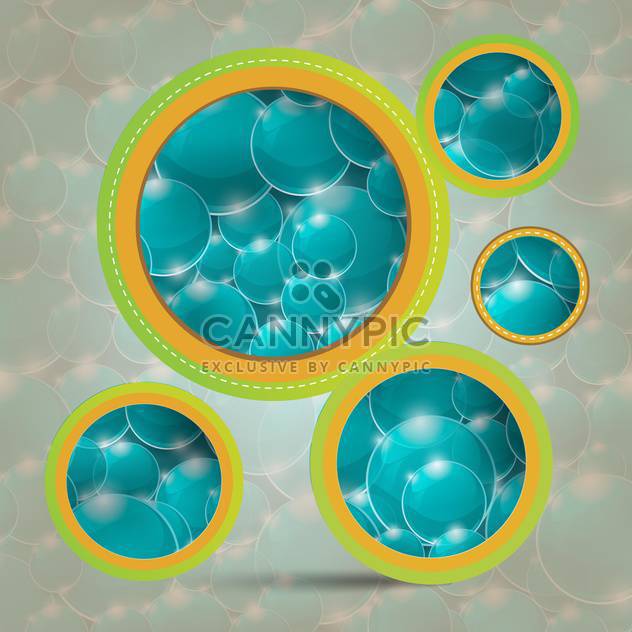 Vector background with blue bubbles - Kostenloses vector #132116