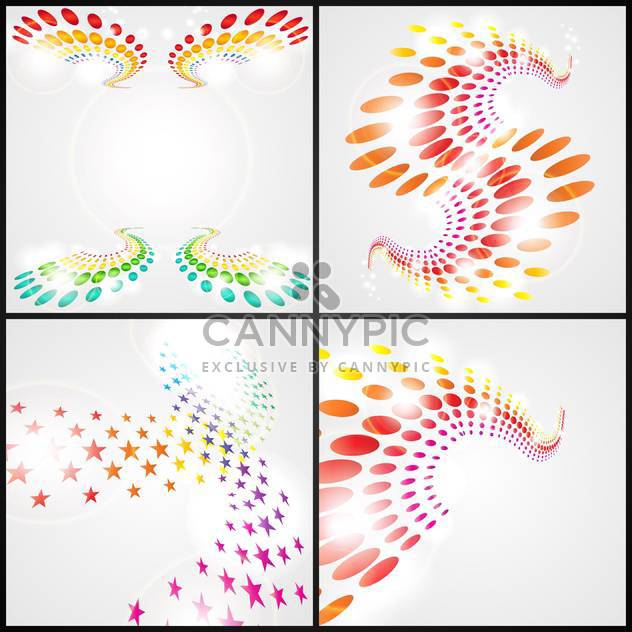 Abstract colorful background with colorful stars and circles - бесплатный vector #132196