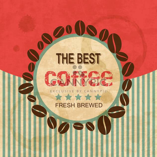 coffee beans design background - vector gratuit #132856 