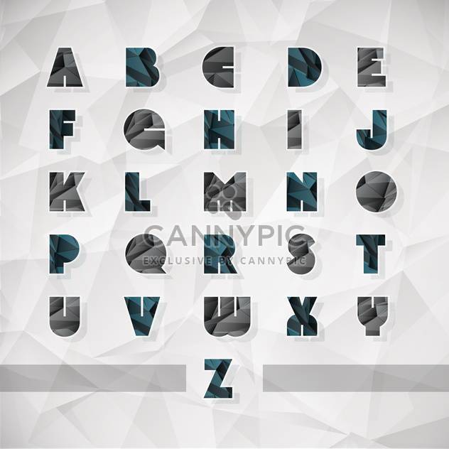 vector alphabet letters set background - vector #133496 gratis