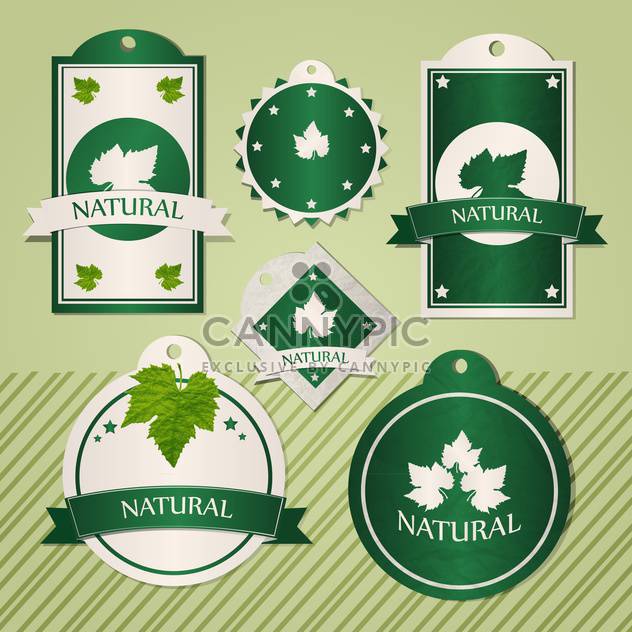 collection of natural frames illustration - Free vector #133636