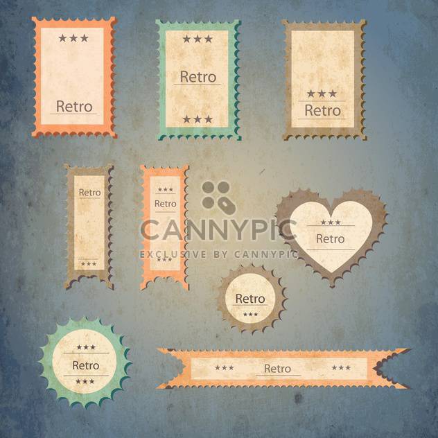 set of graphic vector labels - Free vector #134616