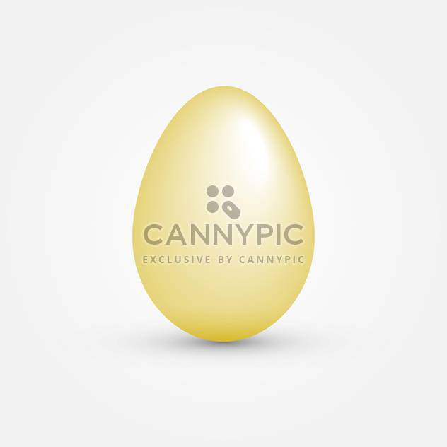 Vector illustration of one yellow egg on white background - Kostenloses vector #125746