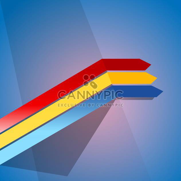 Vector illustration of three colorful ribbons on blue background - Kostenloses vector #125776
