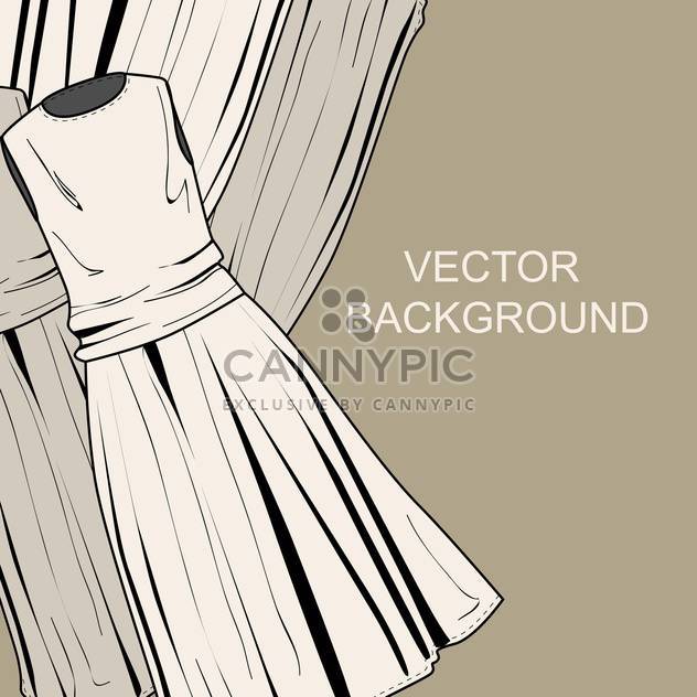 Vector colorful background with fashion female dresses - vector gratuit #126666 