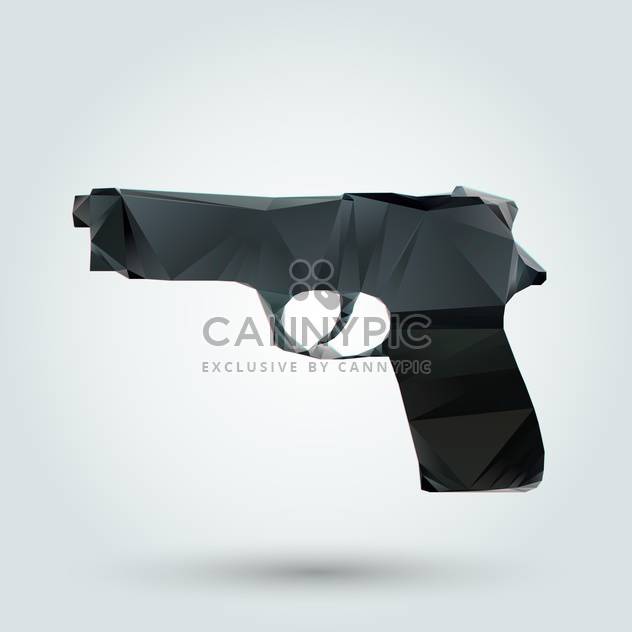 Vector illustration of abstract gun on white background - Kostenloses vector #126726