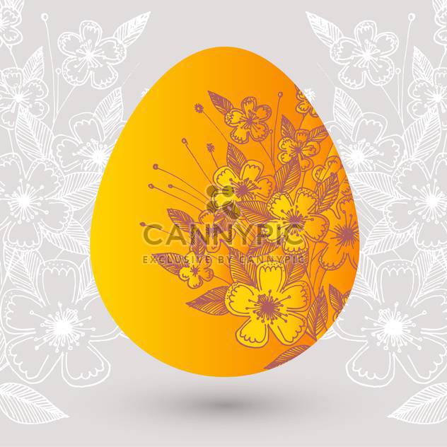 Vector illustration of floral easter egg - vector #127616 gratis