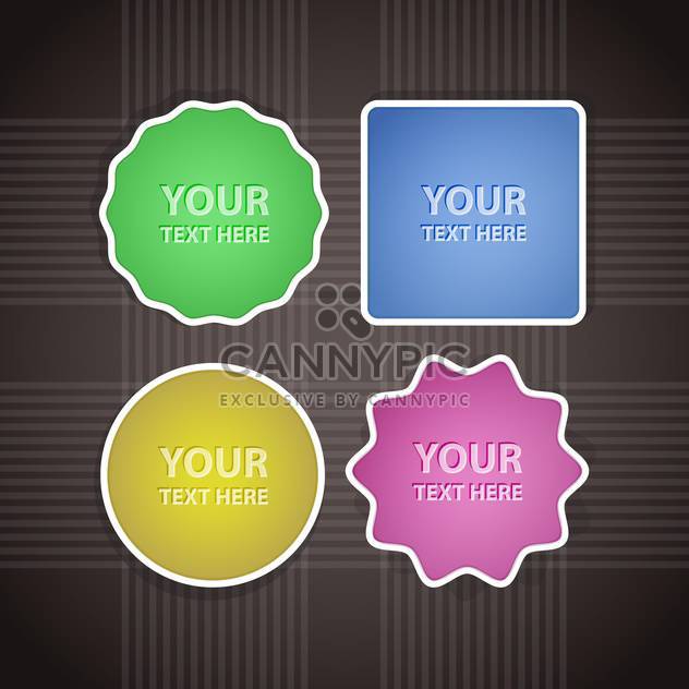 Vector design elements on grey background - Free vector #127986
