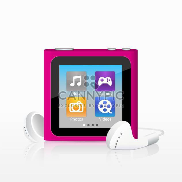 Vector illustration of mp3 player - Kostenloses vector #128556