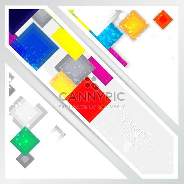 Vector abstract background with colorful squares. - Kostenloses vector #128796