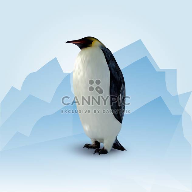 Vector illustration of standing adult penguin - Kostenloses vector #128946