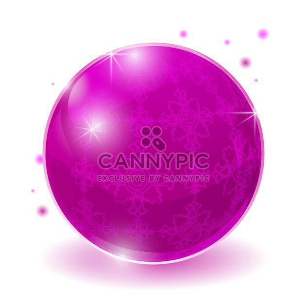 pink glossy sphere illustration - vector #128986 gratis