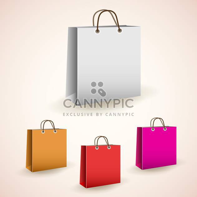 vector colorful shopping bags - Free vector #129096