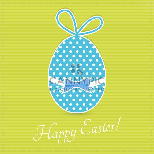Happy easter greeting card - vector gratuit #130376 