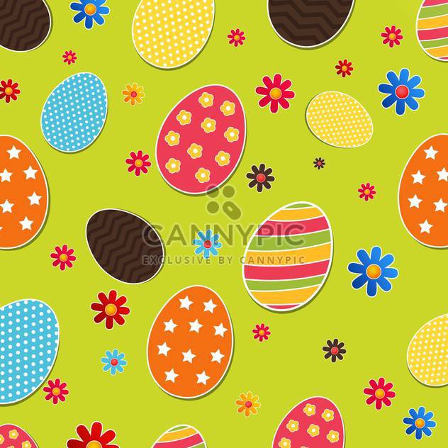Seamless pattern with easter eggs - бесплатный vector #130956