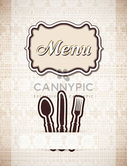 restaurant menu in retro style - vector #132596 gratis