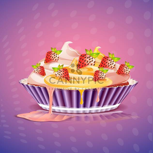 birthday cake vector illustration - Free vector #133086