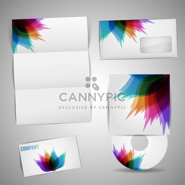 selected corporate templates set - Free vector #133176
