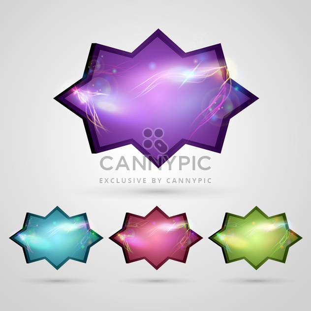 vector abstract glossy buttons - Free vector #133196