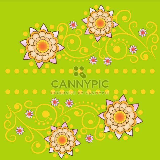 vector summer floral background - бесплатный vector #133436