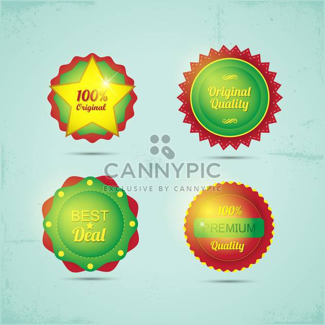 set of high quality badges and labels - vector gratuit #133706 