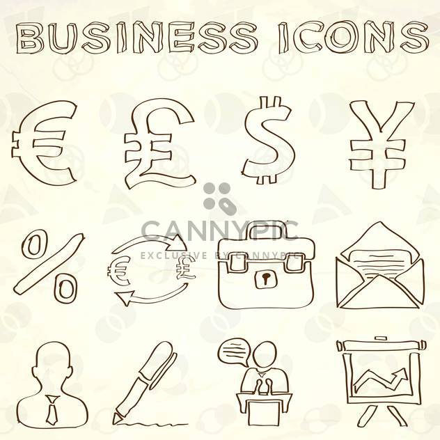 hand drawn business doodles set - Free vector #133996