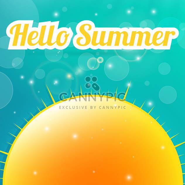 hello summer holiday background - vector gratuit #134026 