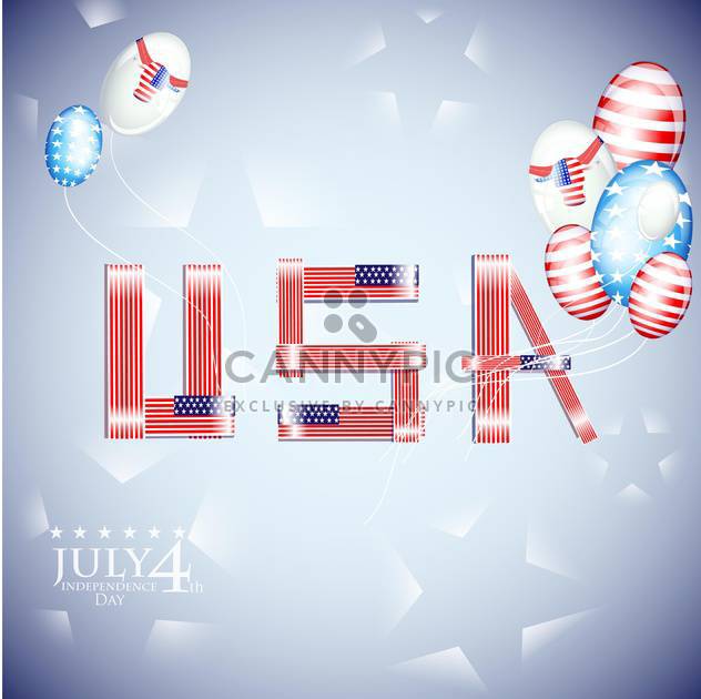 usa independence day illustration - vector #134156 gratis