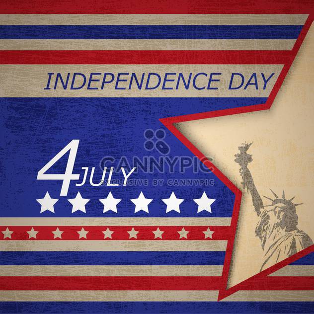 usa independence day poster - vector #134366 gratis