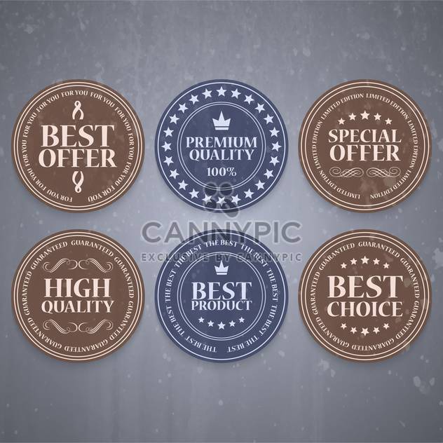 high quality sale labels and signs - vector #134446 gratis