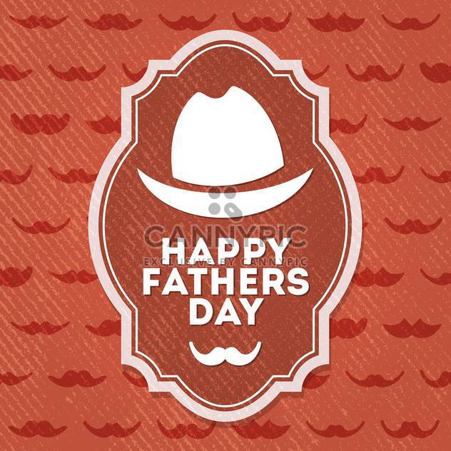 happy father's day label - vector gratuit #134496 