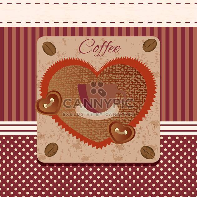grunge background with coffee and cup - vector #134646 gratis