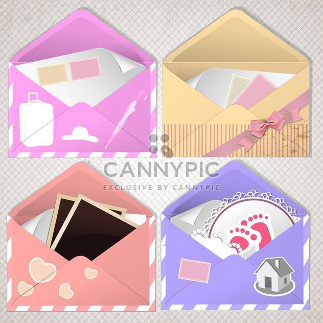 envelope design with place for text - vector #134666 gratis