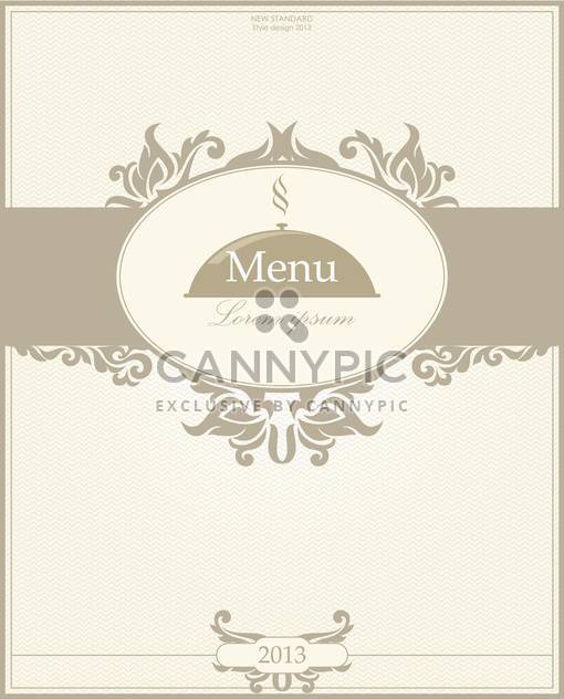 restaurant menu design illustration - vector gratuit #135096 