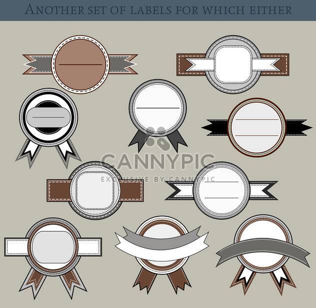 set of different labels and badges in retro style - vector #135206 gratis